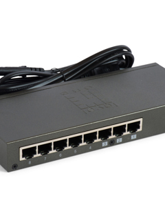 Ethernet switch with  8 x RJ45 ports 10/100MBit 230V